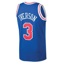 Load image into Gallery viewer, Men&#39;s Mitchell &amp; Ness Allen Iverson Royal Philadelphia 7ers 7 Hardwood Classics Swingman Jersey  Royal