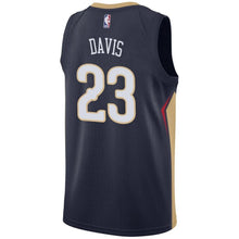 Load image into Gallery viewer, Men&#39;s Nike Anthony Davis Navy New Orleans Pelicans Swingman Sponsor Patch Jersey Navy