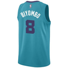 Load image into Gallery viewer, Men&#39;s Jordan Brand Michael KiddGilchrist Teal Charlotte Hornets Swingman Sponsor Patch Jersey – Icon Edition  Aqua