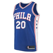 Load image into Gallery viewer, Men&#39;s Nike Markelle Fultz Blue Philadelphia 7ers Swingman Jersey  Icon Edition  Royal