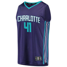 Load image into Gallery viewer, Men&#39;s Fanatics Branded Willy Hernangomez Purple Charlotte Hornets Fast Break Replica Player Jersey  Statement Edition  Purple