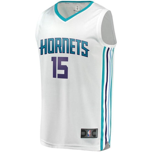 Men's Fanatics Branded Kemba Walker White Charlotte Hornets Fast Break Replica Jersey  Association Edition   White