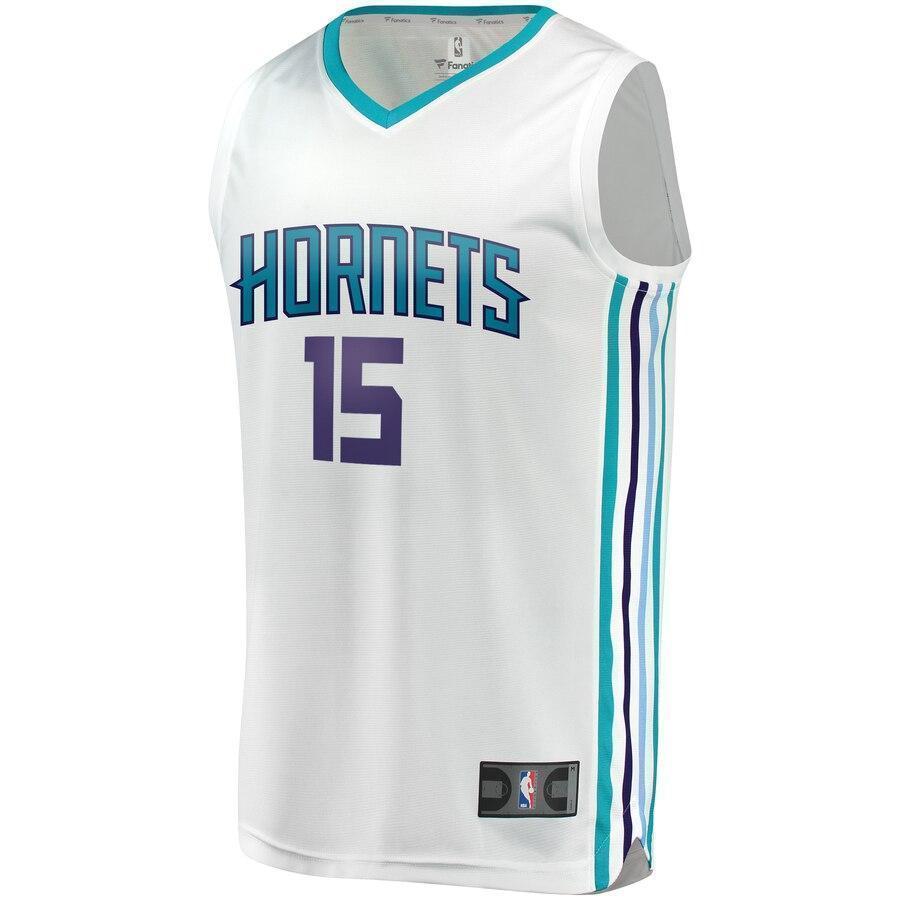 Men's Fanatics Branded Kemba Walker White Charlotte Hornets Fast Break Replica Jersey  Association Edition   White