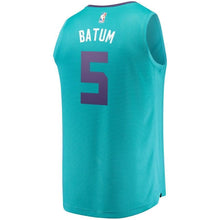 Load image into Gallery viewer, Men&#39;s Fanatics Branded Nicolas Batum Teal Charlotte Hornets Fast Break Replica Jersey  Icon Edition  Aqua