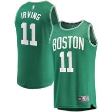Load image into Gallery viewer, Youth Fanatics Branded Kyrie Irving Green Boston Celtics Fast Break Replica Jersey  Icon Edition  Green