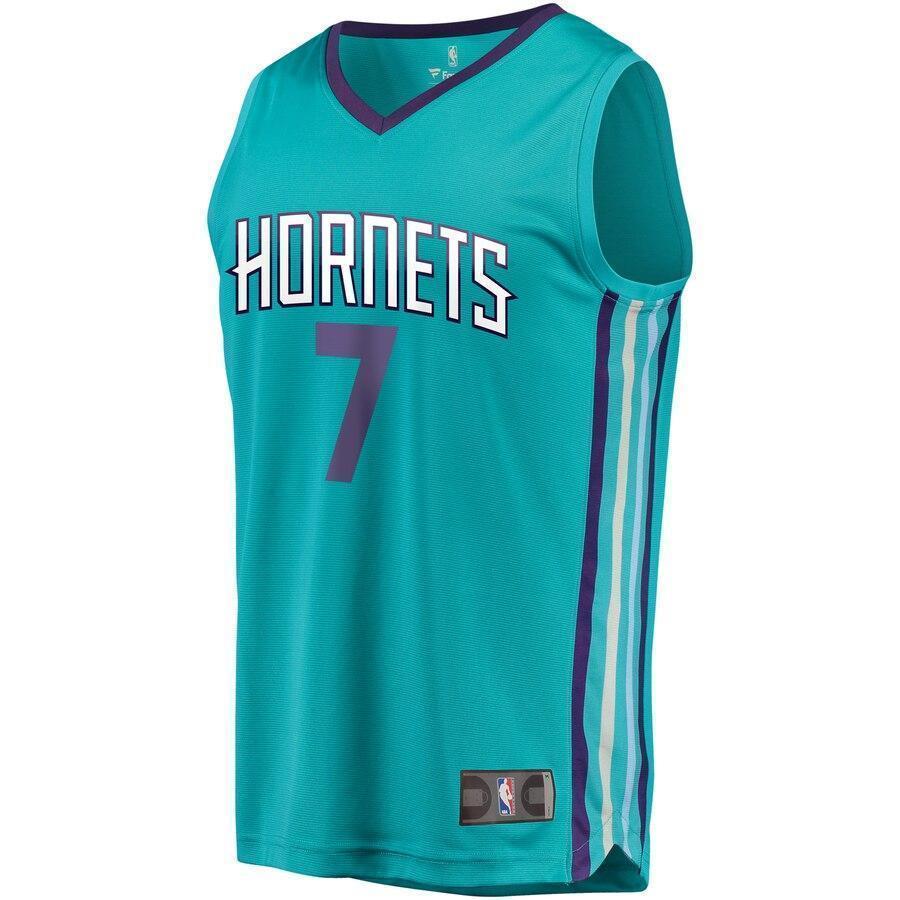 Men's Fanatics Branded Dwayne Bacon Teal Charlotte Hornets Fast Break Replica Player Jersey  Icon Edition  Aqua