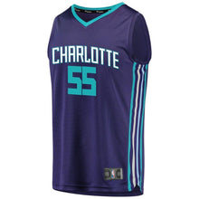 Load image into Gallery viewer, Men&#39;s Fanatics Branded J.P. Macura Purple Charlotte Hornets Fast Break Replica Player Jersey  Statement Edition  Purple