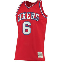 Load image into Gallery viewer, Men&#39;s Mitchell &amp; Ness Julius Erving Red Philadelphia 7ers  Hardwood Classics Swingman Jersey  Red