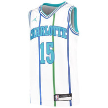 Load image into Gallery viewer, Youth Jordan Brand Kemba Walker White Charlotte Hornets Hardwood Classics Swingman Jersey   White
