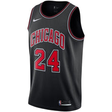 Load image into Gallery viewer, Men&#39;s Nike Lauri Markkanen Black Chicago Bulls Replica Swingman Jersey  Statement Edition  Black