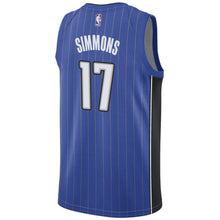 Load image into Gallery viewer, Men&#39;s Nike Jonathan Simmons Royal Orlando Magic Swingman Sponsor Patch Jersey  Icon Edition  Blue