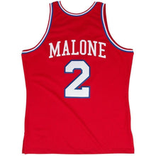 Load image into Gallery viewer, Men&#39;s Mitchell &amp; Ness Moses Malone Red Philadelphia 7ers  # Authentic Jersey  Red
