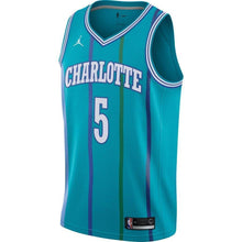 Load image into Gallery viewer, Men&#39;s Jordan Brand Nicolas Batum Aqua Charlotte Hornets Fashion Current Player Hardwood Classics Swingman Jersey  Aqua