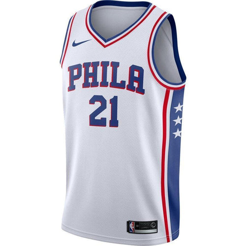 Men's Nike Joel Embiid White Philadelphia 7ers Swingman Jersey  Association Edition  White