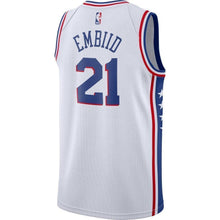 Load image into Gallery viewer, Men&#39;s Nike Joel Embiid White Philadelphia 7ers Swingman Jersey  Association Edition  White