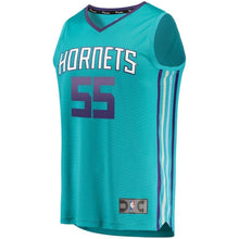 Load image into Gallery viewer, Men&#39;s Fanatics Branded J.P. Macura Teal Charlotte Hornets Fast Break Replica Jersey – Icon Edition  Aqua