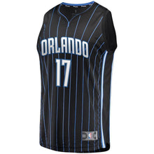 Load image into Gallery viewer, Men&#39;s Fanatics Branded Jonathon Simmons Black Orlando Magic Fast Break Replica Player Jersey  Statement Edition  Black