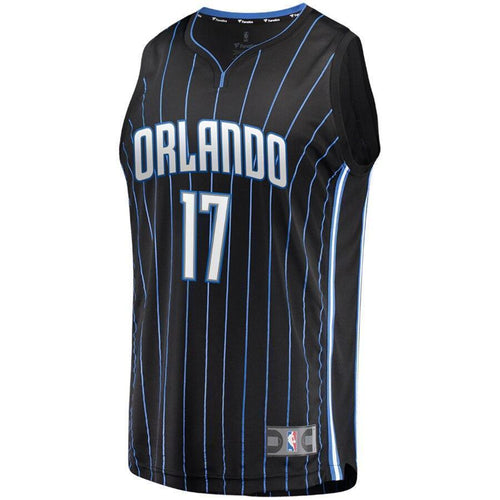 Men's Fanatics Branded Jonathon Simmons Black Orlando Magic Fast Break Replica Player Jersey  Statement Edition  Black