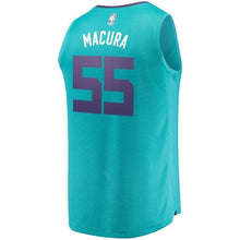 Load image into Gallery viewer, Men&#39;s Fanatics Branded J.P. Macura Teal Charlotte Hornets Fast Break Replica Jersey – Icon Edition  Aqua