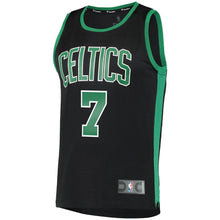 Load image into Gallery viewer, Men&#39;s Fanatics Branded Jaylen Brown Black Boston Celtics Fast Break Replica Jersey  Statement Edition  Black