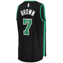 Load image into Gallery viewer, Men&#39;s Fanatics Branded Jaylen Brown Black Boston Celtics Fast Break Replica Jersey  Statement Edition  Black
