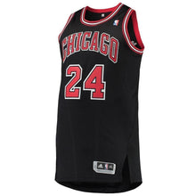 Load image into Gallery viewer, Men&#39;s adidas Lauri Markkanen Black Chicago Bulls Finished Authentic Jersey  Black