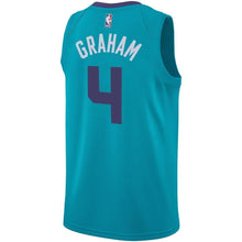Load image into Gallery viewer, Men&#39;s Jordan Brand Devonte Graham Teal Charlotte Hornets Swingman Sponsor Patch Jersey – Icon Edition  Aqua