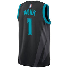 Load image into Gallery viewer, Men&#39;s Jordan Brand Malik Monk Black Charlotte Hornets City Edition Swingman Jersey  Black