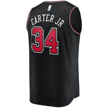 Load image into Gallery viewer, Youth Fanatics Branded Wendell Carter Jr. Black Chicago Bulls Fast Break Jersey  Statement Edition  Black