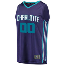 Load image into Gallery viewer, Men&#39;s Fanatics Branded Purple Charlotte Hornets Fast Break Custom Replica Jersey  Statement Edition  Purple