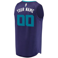 Load image into Gallery viewer, Men&#39;s Fanatics Branded Purple Charlotte Hornets Fast Break Custom Replica Jersey  Statement Edition  Purple