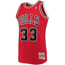 Load image into Gallery viewer, Men&#39;s Mitchell &amp; Ness Scottie Pippen Red Chicago Bulls Big &amp; Tall Hardwood Classics Jersey  Red