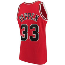 Load image into Gallery viewer, Men&#39;s Mitchell &amp; Ness Scottie Pippen Red Chicago Bulls Big &amp; Tall Hardwood Classics Jersey  Red