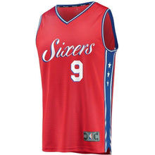 Load image into Gallery viewer, Men&#39;s Fanatics Branded Dario Saric Red Philadelphia 7ers Fast Break Replica Player Jersey  Statement Edition  Red