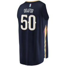 Load image into Gallery viewer, Men&#39;s Fanatics Branded Frank Jackson Navy New Orleans Pelicans Fast Break Replica Player Jersey  Icon Edition  Navy