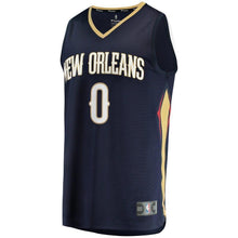 Load image into Gallery viewer, Men&#39;s Fanatics Branded Troy Williams Navy New Orleans Pelicans Fast Break Replica Jersey – Icon Edition  Navy