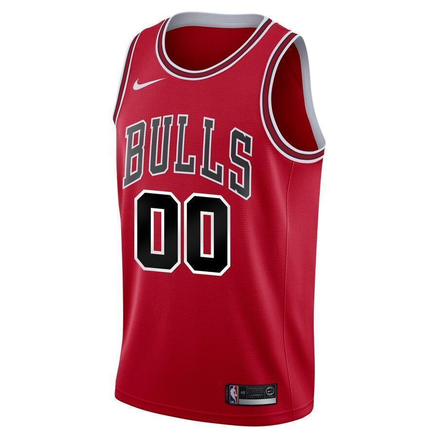 Men's Nike Red Chicago Bulls Swingman Custom Jersey  Icon Edition  Red
