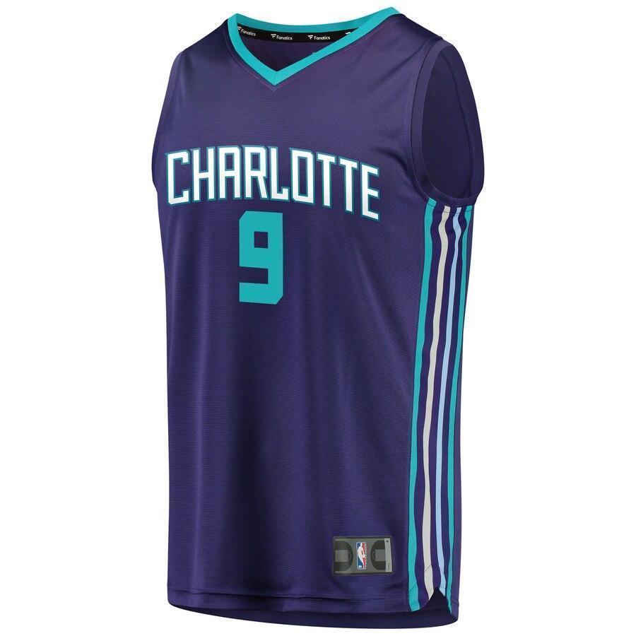 Men's Fanatics Branded Tony Parker Purple Charlotte Hornets Fast Break Replica Player Jersey  Statement Edition  Purple