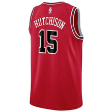 Load image into Gallery viewer, Men&#39;s Nike Chandler Hutchison Red Chicago Bulls Swingman Sponsor Patch Jersey – Icon Edition  Red