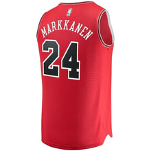 Load image into Gallery viewer, Men&#39;s Fanatics Branded Lauri Markkanen Red Chicago Bulls Fast Break Replica Jersey  Icon Edition  Red