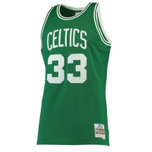 Load image into Gallery viewer, Men&#39;s Mitchell &amp; Ness Larry Bird Kelly Green Boston Celtics  Hardwood Classics Swingman Jersey Green