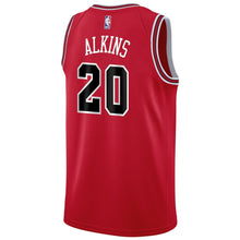 Load image into Gallery viewer, Men&#39;s Nike Rawle Alkins Red Chicago Bulls Swingman Sponsor Patch Jersey – Icon Edition  Red