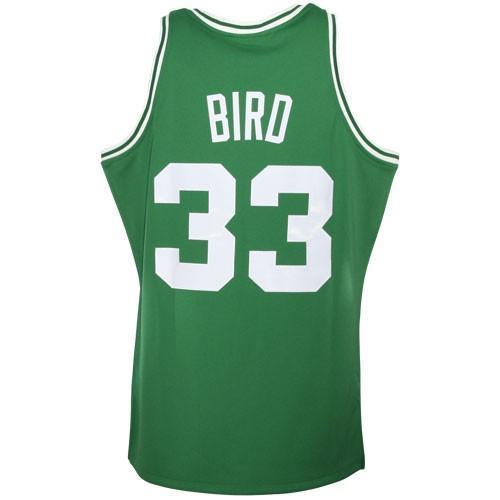 Men's Mitchell & Ness Larry Bird Kelly Green Boston Celtics / Hardwood Classics Authentic Jersey  Green