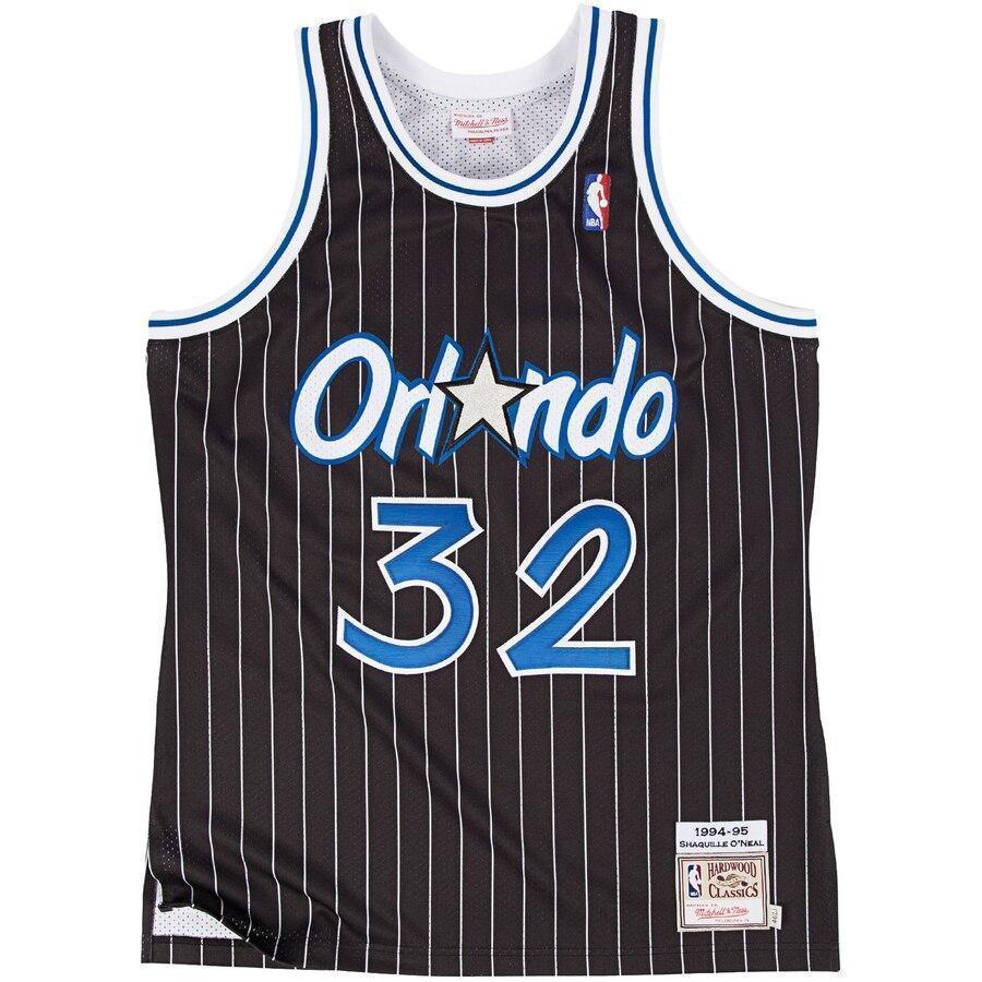 Mitchell & Ness Orlando Magic Shaquille O'Neal  Hardwood Classics Authentic Alternate Jersey  Black
