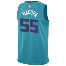 Load image into Gallery viewer, Men&#39;s Jordan Brand J.P. Macura Teal Charlotte Hornets Swingman Sponsor Patch Jersey – Icon Edition  Aqua
