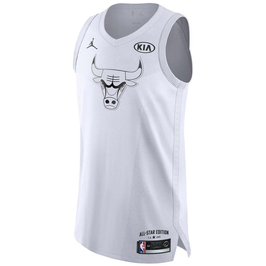 Men's Jordan Brand Michael Jordan White Chicago Bulls  AllStar Game Authentic Jersey  White