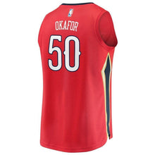 Load image into Gallery viewer, Men&#39;s Fanatics Branded Emeka Okafor Red New Orleans Pelicans Fast Break Replica Player Jersey  Statement Edition  Red