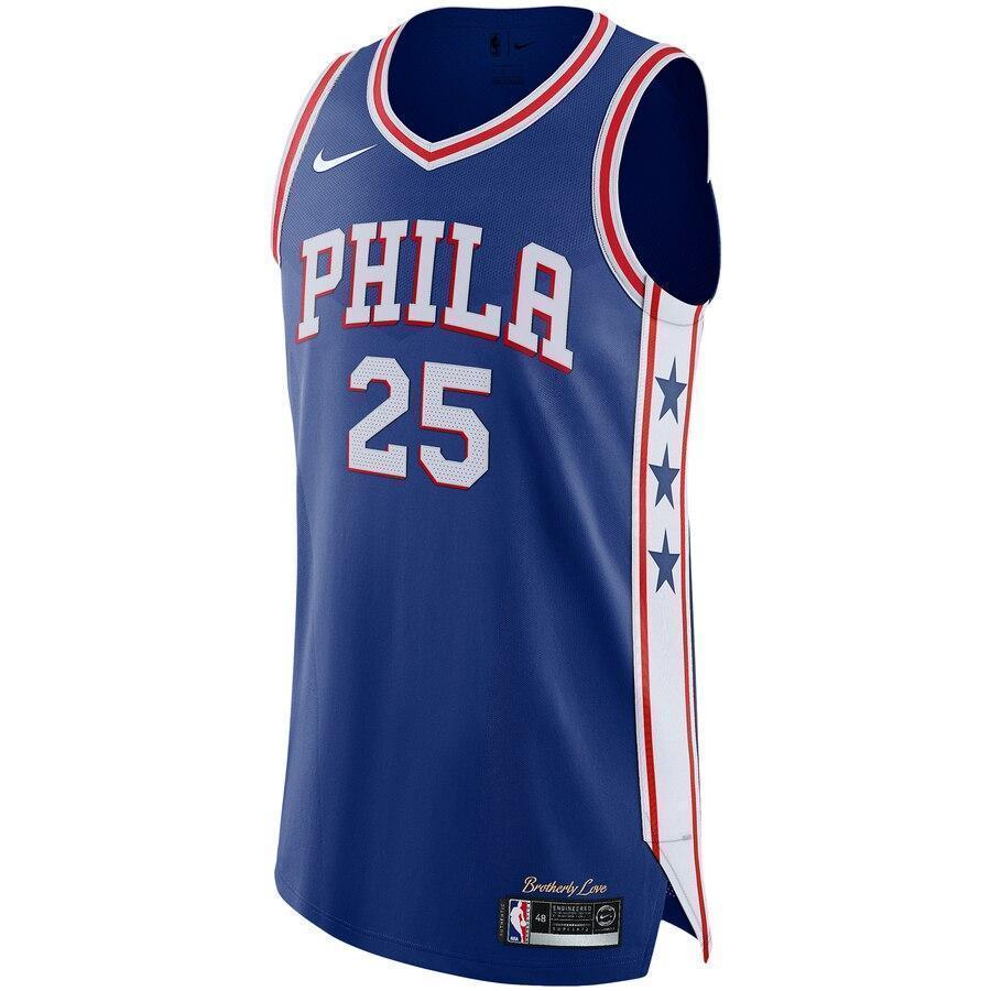 Men's Nike Ben Simmons Royal Philadelphia 7ers Authentic Basketball Jersey  Icon Edition  Royal