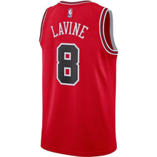 Load image into Gallery viewer, Men&#39;s Nike Zach LaVine Red Chicago Bulls Replica Swingman Jersey  Icon Edition  Red