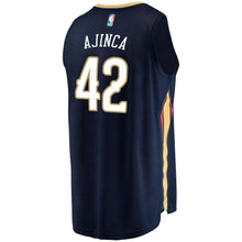 Load image into Gallery viewer, Men&#39;s Fanatics Branded Alexis Ajinca Navy New Orleans Pelicans Fast Break Replica Player Jersey  Icon Edition  Navy
